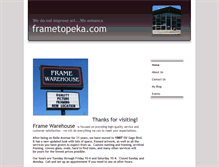 Tablet Screenshot of frametopeka.com